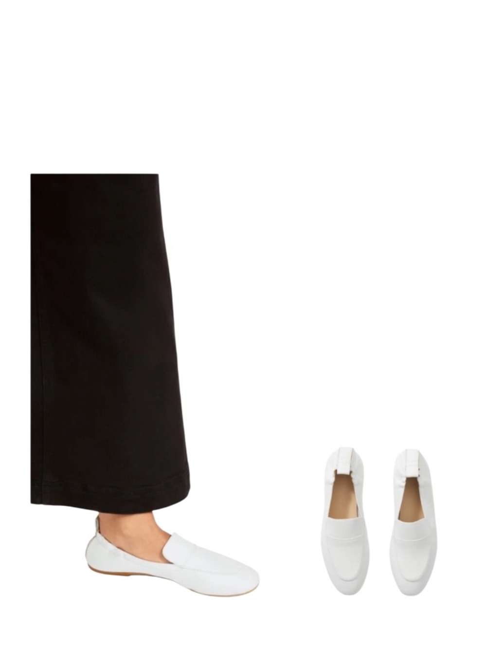 Everlane White Leather Minimalist Day Loafer